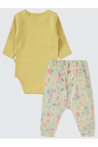 Civil Baby Kız Bebek 3'lü Takım 6-18 Ay Hardal Hardal