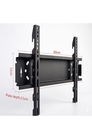 Cendix Cx0tvapr02 Sabit Kilitli Tv Duvar Askı Aparatı 43-60 İnç 50x11 Cm 40 Kg Taşıma Kapasite