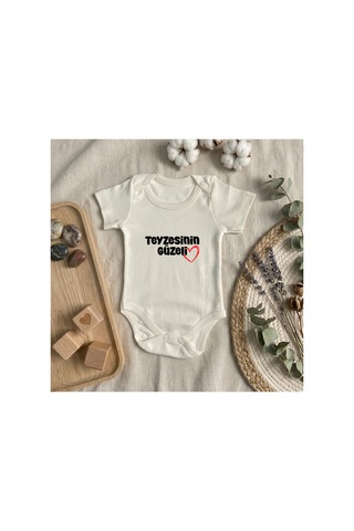 Babysena Teyzesinin Güzeli Baskılı Kısa Kollu Kız/erkek Bebek Body 0-3 Yaş Beyaz Babysena Teyzesinin Güzeli Baskılı Kısa Kollu Kız/erkek Bebek Body 0-3 Yaş Beyaz