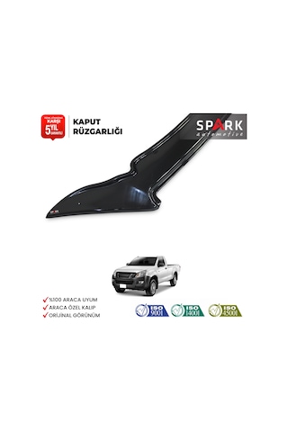 Isuzu D-max 2012-2017 Yıl Aralığı Uyumlu Kaput Rüzgarlığı 3mm
