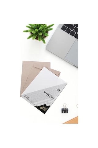 Gen-Of A4 Torba Zarf 24x32 CM Kraft 90 G Silikonlu 50 'Li