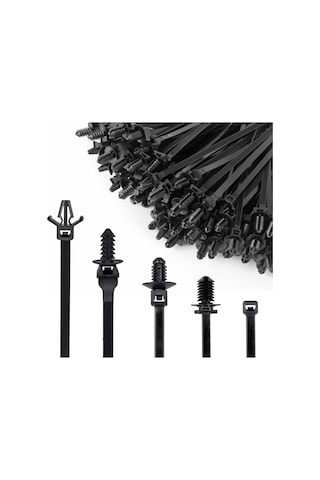 160pcs Evrensel Push Montaj Kablosu Zip Kravat Arabalarla Uyumlu Tekne Römorku Polaris Utv