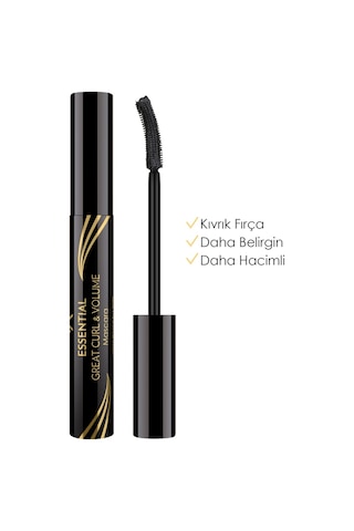 Golden Rose Essential Great & Curl Volume Maskara Siyah
