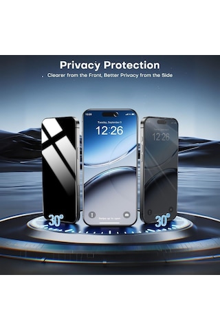Pp Apple Uyumlu iPhone 17 Görünmez Hayalet Full Kaplayan Anti Static Ekran Koruyucu Cam