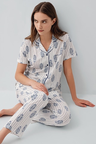 Pierre Cardin Kadın Beyaz Gömlek Pijama Takım Pc9215-s-v1 Beyaz