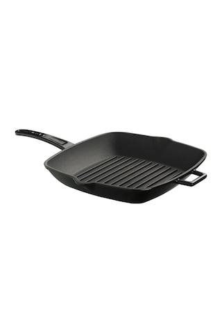 Lava Grill Tava 26*26 Metal Saplı Siyah