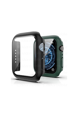 Apple Uyumlu Watch 7-8-9 45 MM Ekran Koruyucu Kasa Koruma 360° Full Body