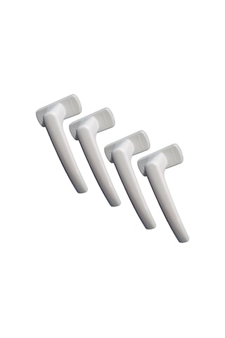 4 Adet Beyaz PİMAPEN® Marka Pencere Kolu (Aluminyum)