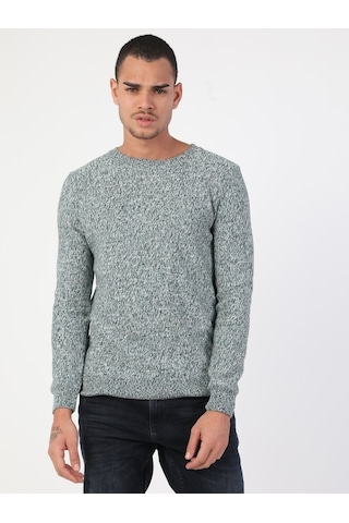Colin's Slim Fit Bisiklet Yaka Erkek Yeşil Kazak CL1046303_Q1.V1_GRM
