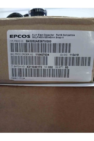 B43252a5397m000 390uf 450v Kondansatör 35x45mm 2 Adet