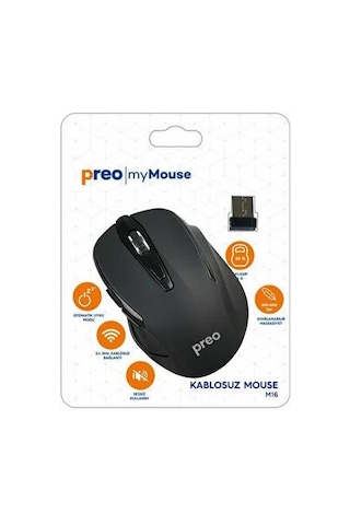 Preo My Mouse M16 Wireless Sessiz Mouse
