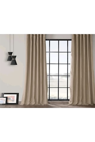 Evdepo Home Blackout Karartma Fon Perde Kum Beji Bej