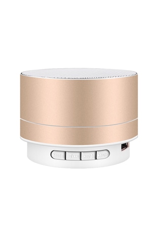 Youtek Mini Bluetooth Hoparlör, 7 Renkli Işıklı, 10m Kablosuz, Tf Kart/disk Desteği, Taşınabilir Outdoor Müzik Hoparlörü Altın