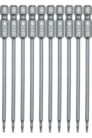 Dancemonkey 10 Parçalı Güvenlik Torx Bit Seti 1/4 Inç Sürücü Kurcalamaya T6 Takım Seti
