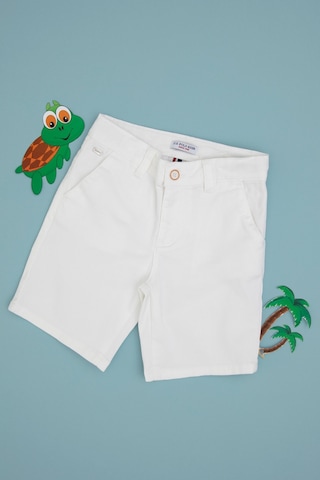 U.s. Polo Assn. Erkek Çocuk Beyaz Şort / Bermuda 50300540-vr013 Beyaz