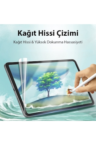 Ally Apple Uyumlu iPad Mini 6 Paper Like Film Darbe Emici Pet Ekran Koruyucu