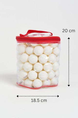 Çantalı 100'lü Masa Tenisi Topu Beyaz - Antrenman Pinpon Topu Seti 40+ Mm