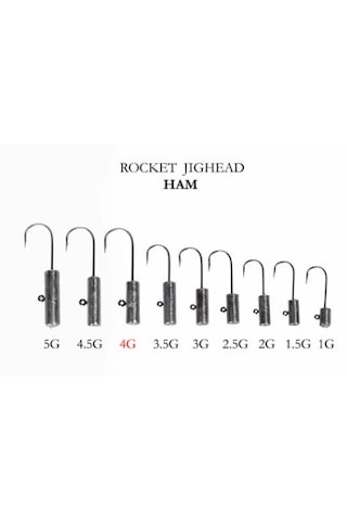 Alesta Rocket Jıghead Ham 4 Adet 4Gr
