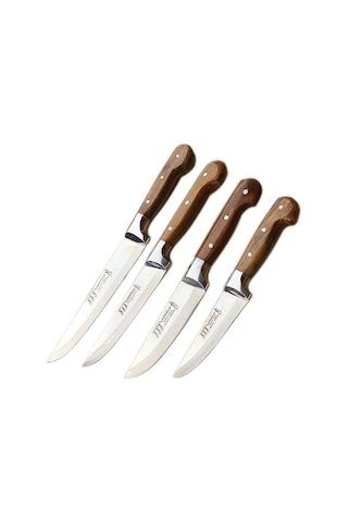 Sürmene Lazoğlu 4'Lü Mutfak Bıçak Seti Beyaz