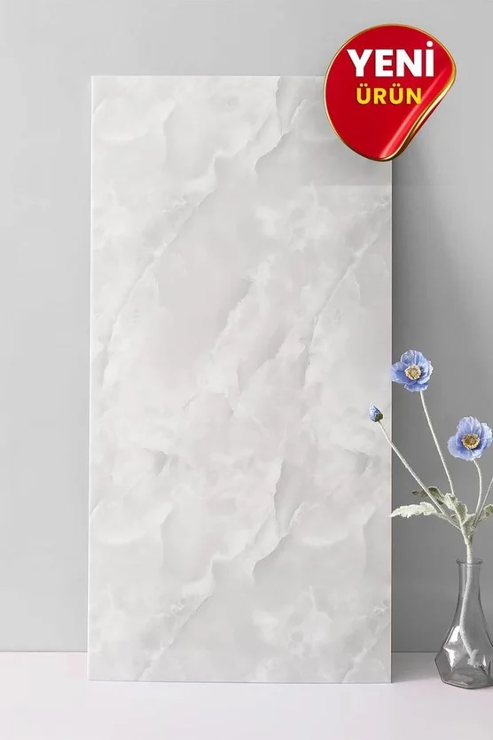 20 Adet 60x30 Pvc Esnek Duvar Paneli Açık Gri