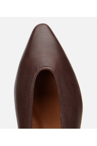 Hotiç Kadın Deri Acı Kahverengi Sivri Burunlu Babet 01ayh312460a480 01ayh312460a480 Kahverengi