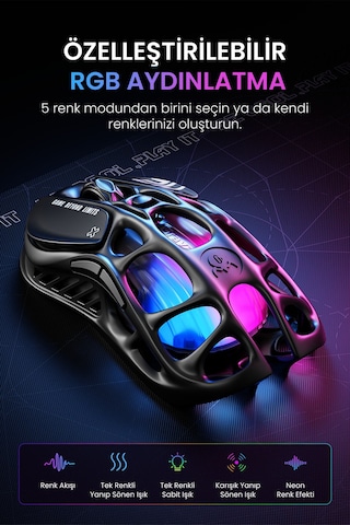 Gravastar Mercury M2 Kablosuz Gaming Mouse