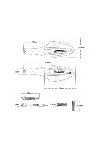 Dancemonkey Su Geçirmez Motosiklet El Koruyucu - Rüzgar Korumalı Led Dönüş Işıklı