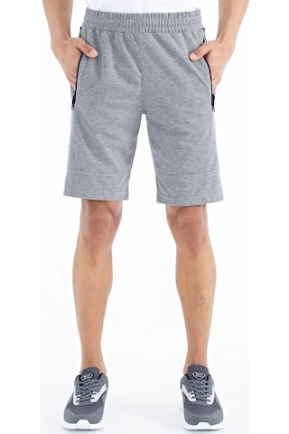 Tommy Life Clive Gri Melanj Standart Kalıp Erkek Şort - 81249 GRI MELANJ