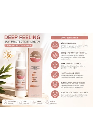 Deep Feelıng Spf 50+ Güneş Koruyucu Krem 50 Ml