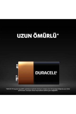 Duracell 6LR61/MN1604 9V Alkalin Pil