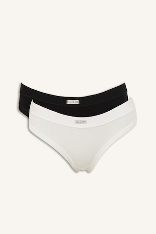 Defacto Esnek Bel Bantlı 2li Slıp Külot Set I4124ax26aubk81 Siyah-bk81