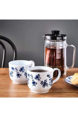 Ikea Entusıasm 2'lı Meşrubat Bardağı 500 Ml Yeşil Beyaz Beyaz - Yeşil