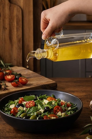 408 Kare Borosilikat Cam Yağdanlık Yağlık Sirkelik 400ml Çok Renkli