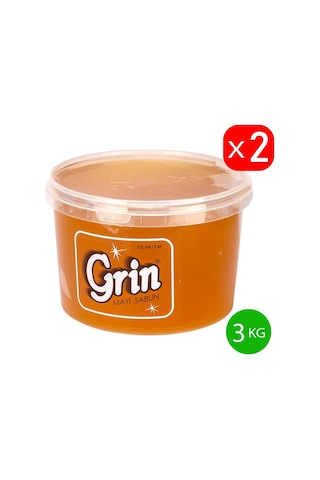 Parlatıcı Jel Arap Sabunu, 2 adet 3 KG Ayçiçek Yağlı Macun Formunda Sabun (Toplam 6 KG)