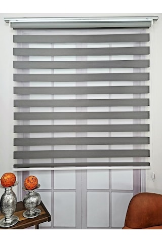 Bbb Stor Zebra Perde Gri Mz510 Hemen Kargo