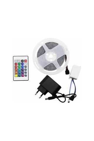 Kedi Yatakları Led Rgb Kumandalı Şerit Led 5mt