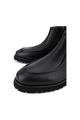 Tamer Tanca Erkek Hakiki Deri Siyah Casual Bot 537 3899 Erk Bot Sk26-27 Sıyah