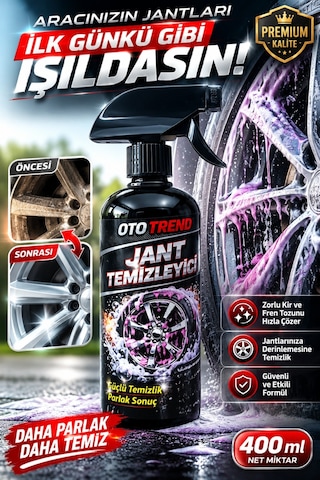 Ototrend Oto Trend Motor Ve Jant Temizleyici Sprey 400 Ml Güçlü Temizlik, Parlak Sonuç, Oto Bakım Ürünü