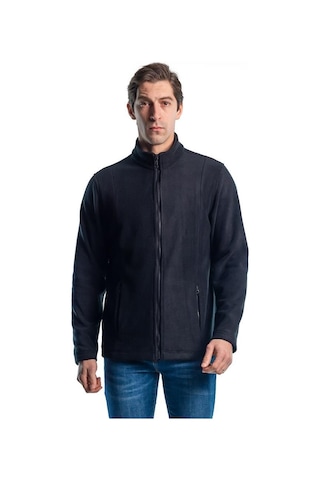 Şensel, Erkek Polar Mont, Siyah -99E550- Fermuarlı, Outdoor