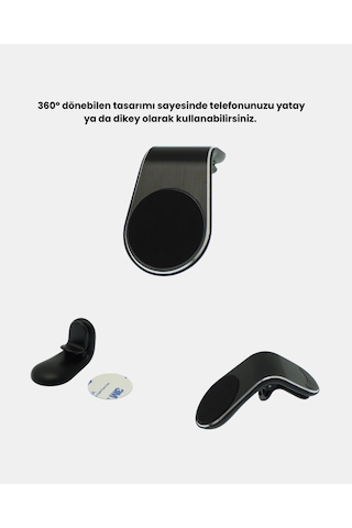 Manyetik - 835 - Araç Telefon Tutucu 360 Dönebilen Ve Sarsıntısız - Csmo-tex - Güçlü Mıknatıslı Diğer