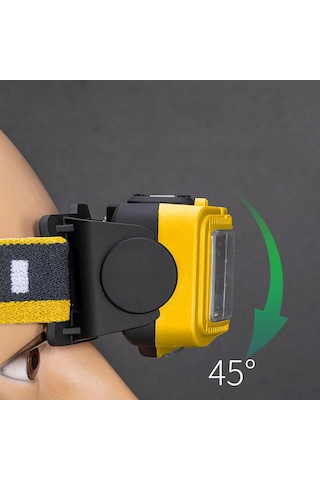 Powermaster S03 Sarı Sensörlü Kafa Lambası Siyah