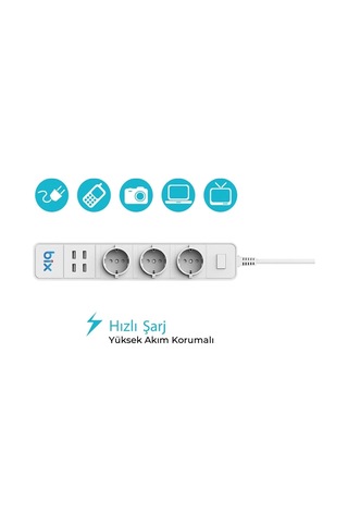 Vtn Bp-01 Wifi Yüksek Akım Korumalı Hızlı Şarj Özellikli Akıllı Priz Belirtilmemiş