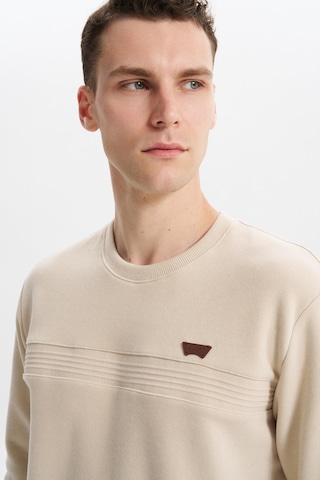 Arma Erkek Regular Fit Selanik Sweatshirt Kazak Karbon Fırçalı, Bisiklet Yaka, Pamuk Polyester, Süs Etiketli K30124697802 Bej