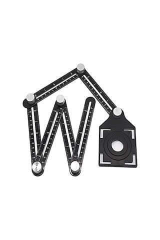 Youmex "çok Fonksiyonlu 5 Delikli Karo Açma Ve Ölçme Konumlandırıcı - Dayanıklı Alüminyum Alaşım"