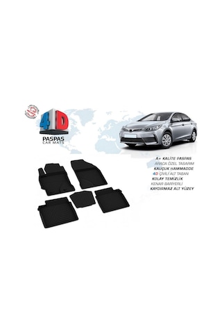 Corolla Uyumlu 2013 2014 2015 2016 2017 2018 4D Havuzlu Paspas S-Dizayn