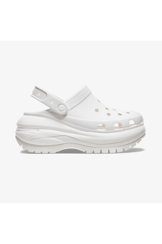 Crocs Classic Mega Crush Kadın Beyaz Terlik Düz 207988 BEYAZ Beyaz