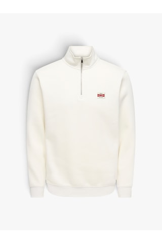 Only & Sons Onsdawson Reg Ls Half Zıp Hıgh Neck Vd Erkek Beyaz - 22039036
