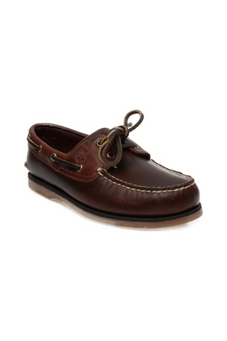 Timberland Tb025077 Classic Boat 2 Eye Kahverengi Erkek Ayakkabı Kahverengi