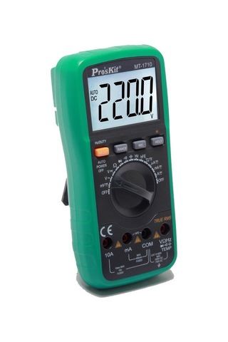 Ten,proskit Mt-1710 True Rms Dijital Multimetre, 3-3/4 Gerçek Rms Otomatik Aralık Multimetresi