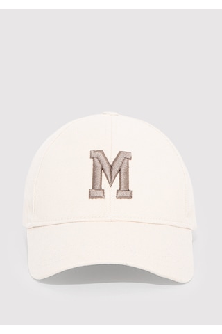 Mavi - M Logo Nakışlı Ekru Şapka 1912255-30757 Ekru